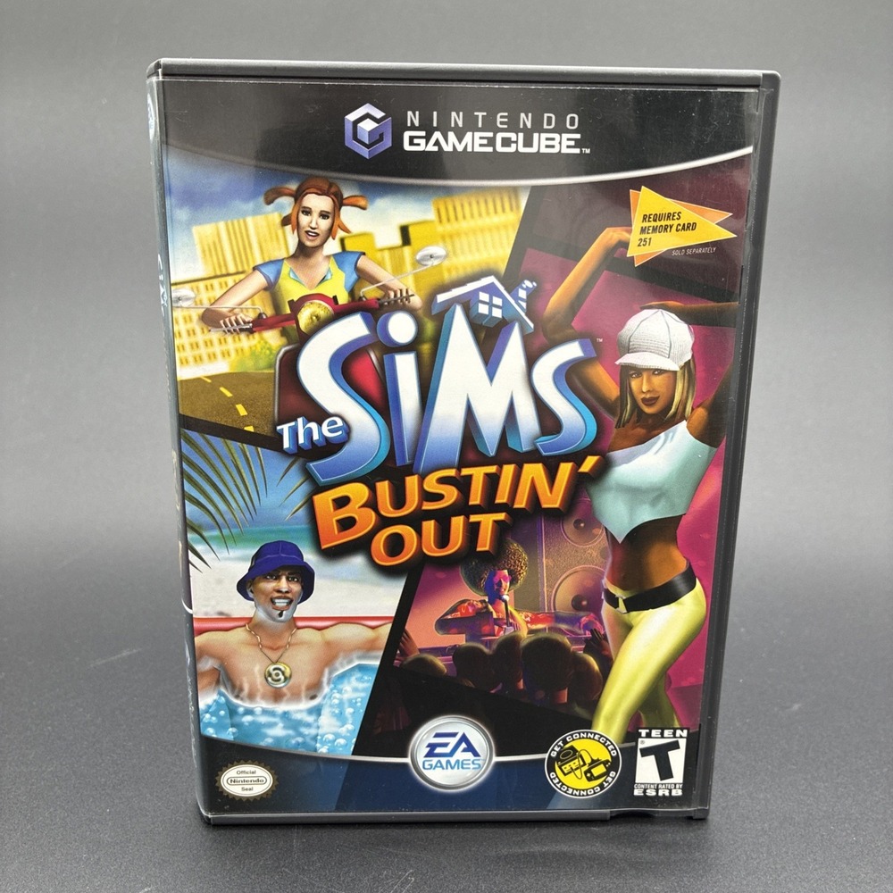 Sims Bustin' Out (Nintendo GameCube, 2003) CIB